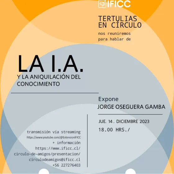 Afiche: La I.A. y la aniquilación del conocimiento