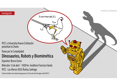 Afiche Dinosaurios, Robots y Biomimética