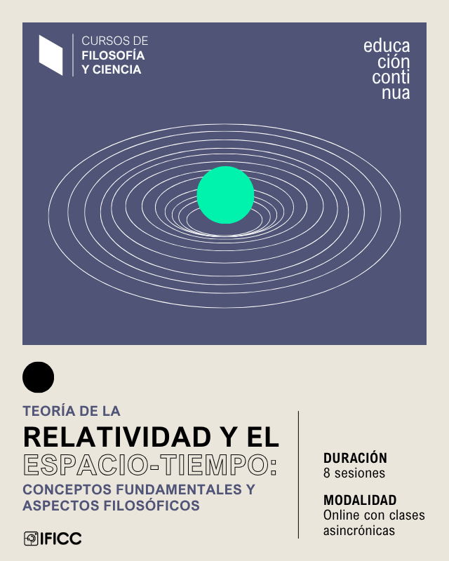 Afiche Teoría de la Relatividad y el Espacio-Tiempo: Conceptos Fundamentales y Aspectos Filosóficos