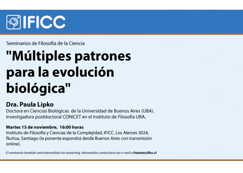 Afiche Múltiples patrones para la evolución biológica