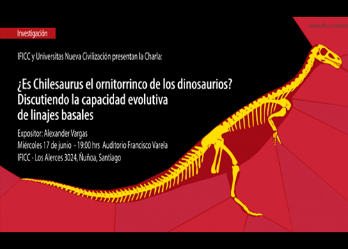 Afiche ¿Es Chilesaurus el ornitorrinco de los dinosaurios? Discutiendo la capacidad evolutiva de linajes basales