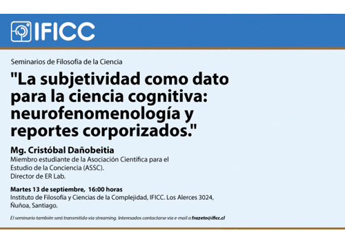 Afiche La subjetividad como dato para la ciencia cognitiva: neurofenomenología y reportes corporizados