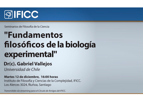 Afiche Fundamentos filosóficos de la biología experimental