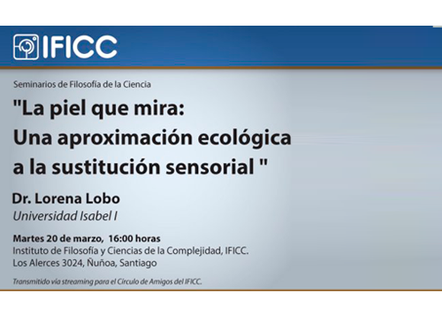 Afiche La piel que mira: Una aproximación ecológica a la sustitución sensorial