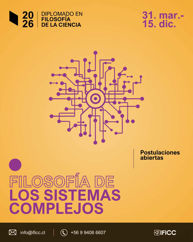 Afiche Filosofía de la Ciencia Mención Filosofía de los Sistemas Complejos